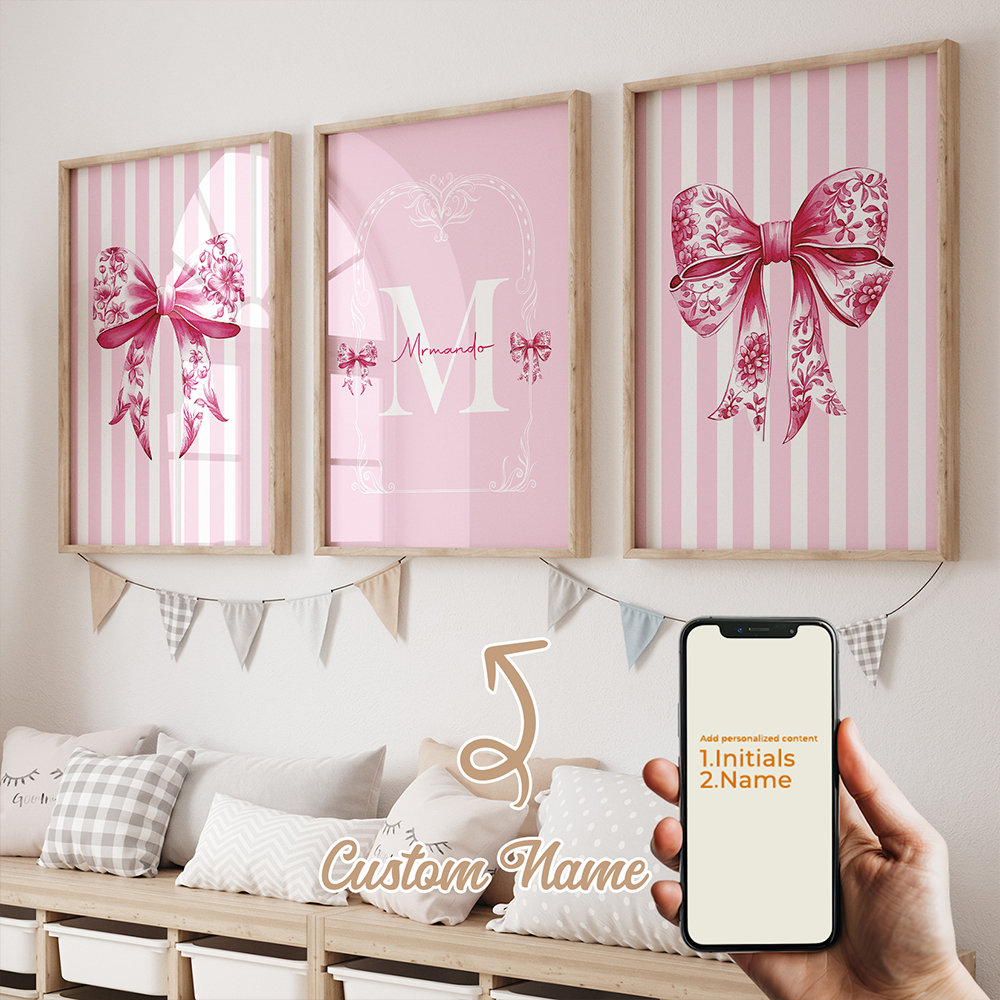 3pcs Personalized Custom Name  - Home Decor Aesthetic avis et prix