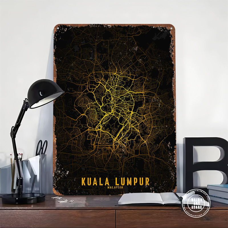 Kuala Lumpur Golden City Map P - Home Decor Kuala Lumpur avis et prix