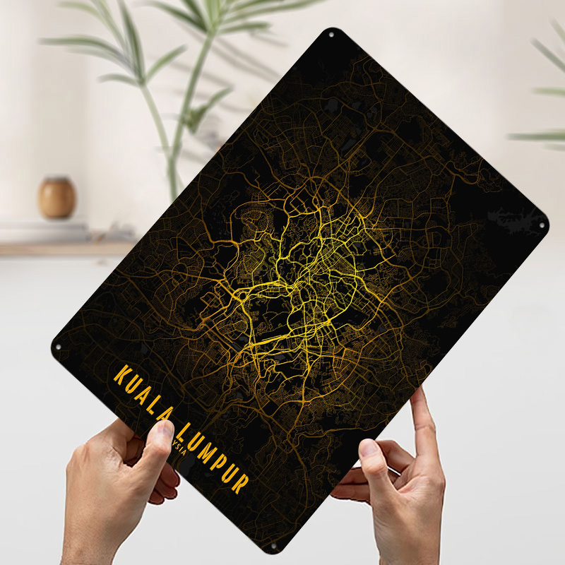 Kuala Lumpur Golden City Map P - Home Decor Kuala Lumpur avis et prix