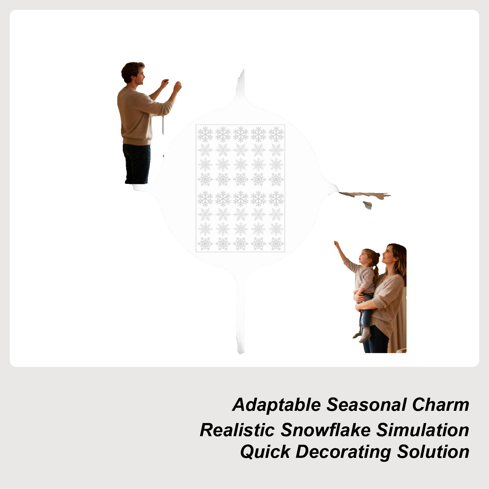 Snowflake Window Clings Christ - Home Decor Store avis et prix