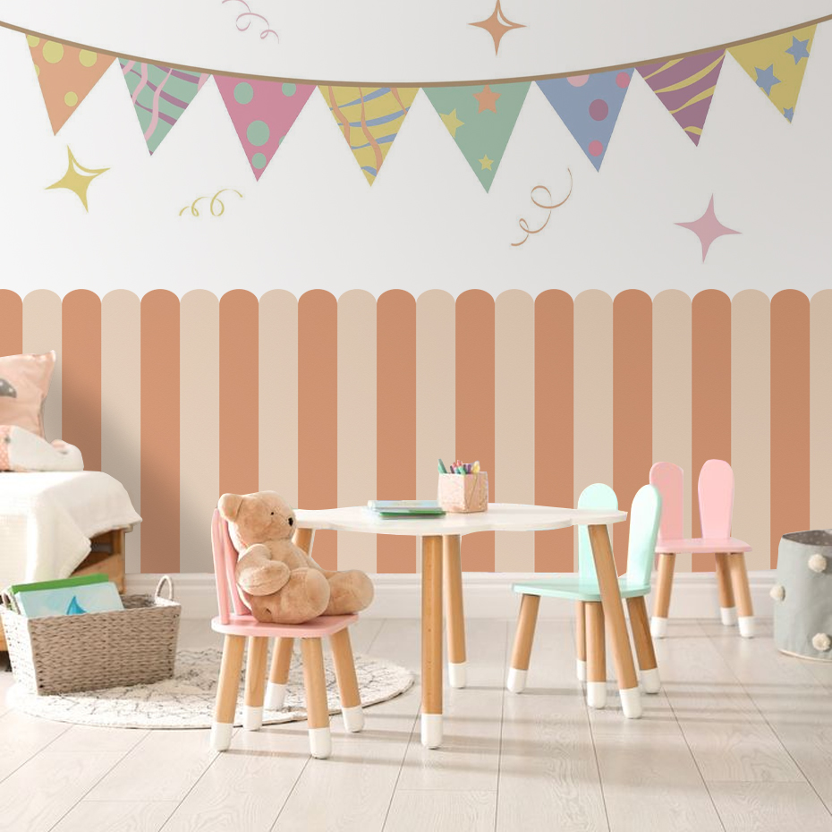 Multicolor Vertical Striped Ar - Flooring Home Decor avis et prix