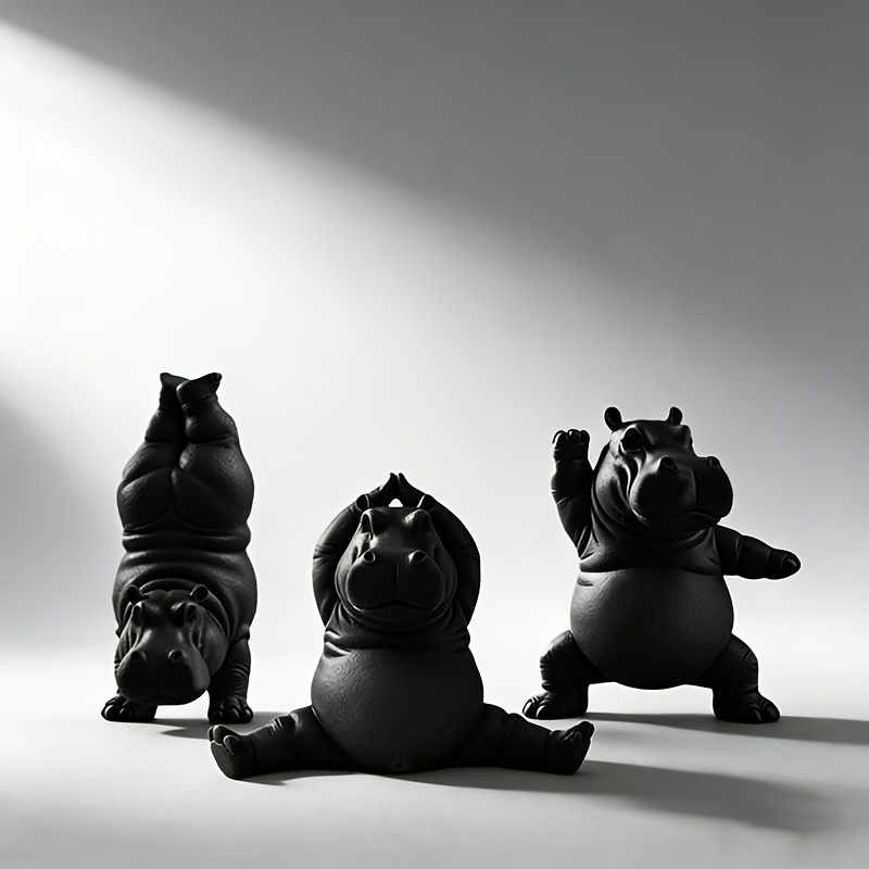 1 X Hippo Statue Ornament - Du - Home Decor Enthusiast avis et prix