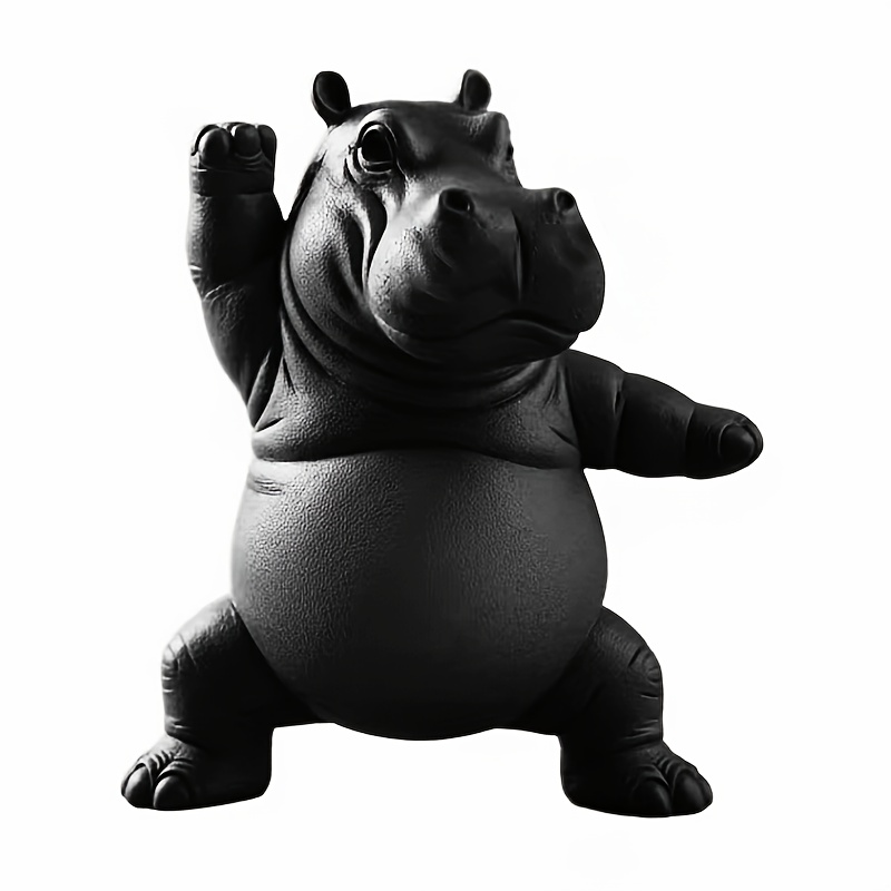 1 X Hippo Statue Ornament - Du - Home Decor Enthusiast avis et prix