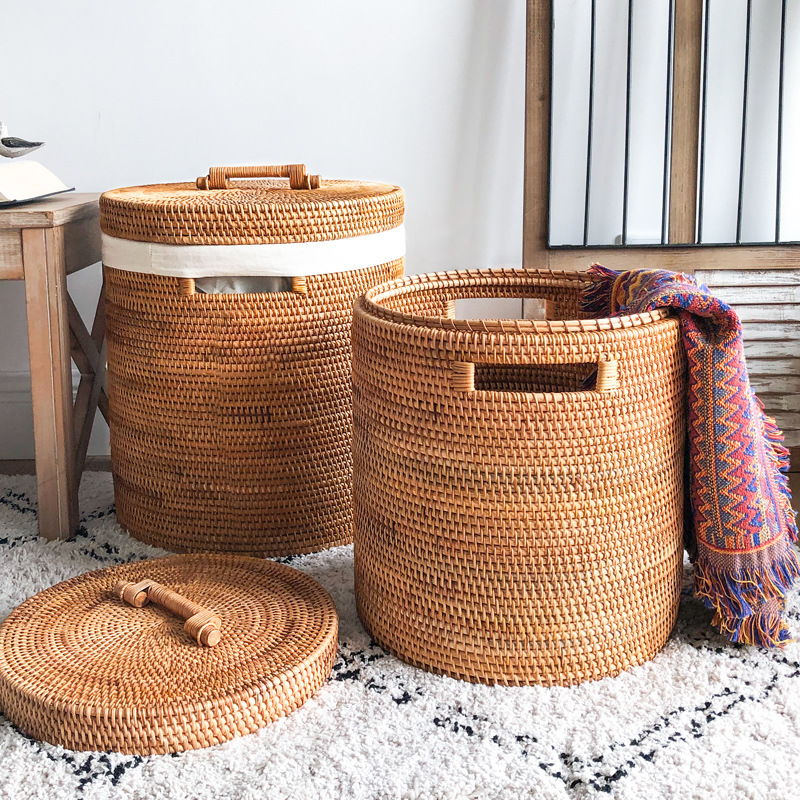 Rattan Laundry Basket, Large C - Home Decor Hampers avis et prix