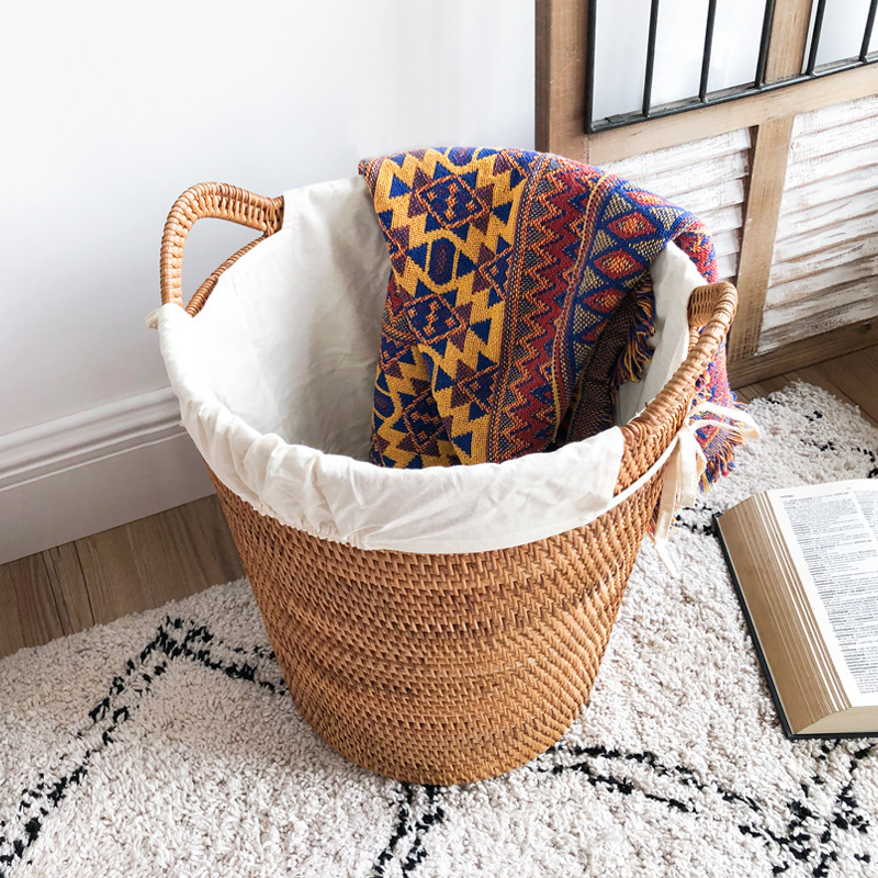 Rattan Laundry Basket, Large C - Home Decor Hampers avis et prix
