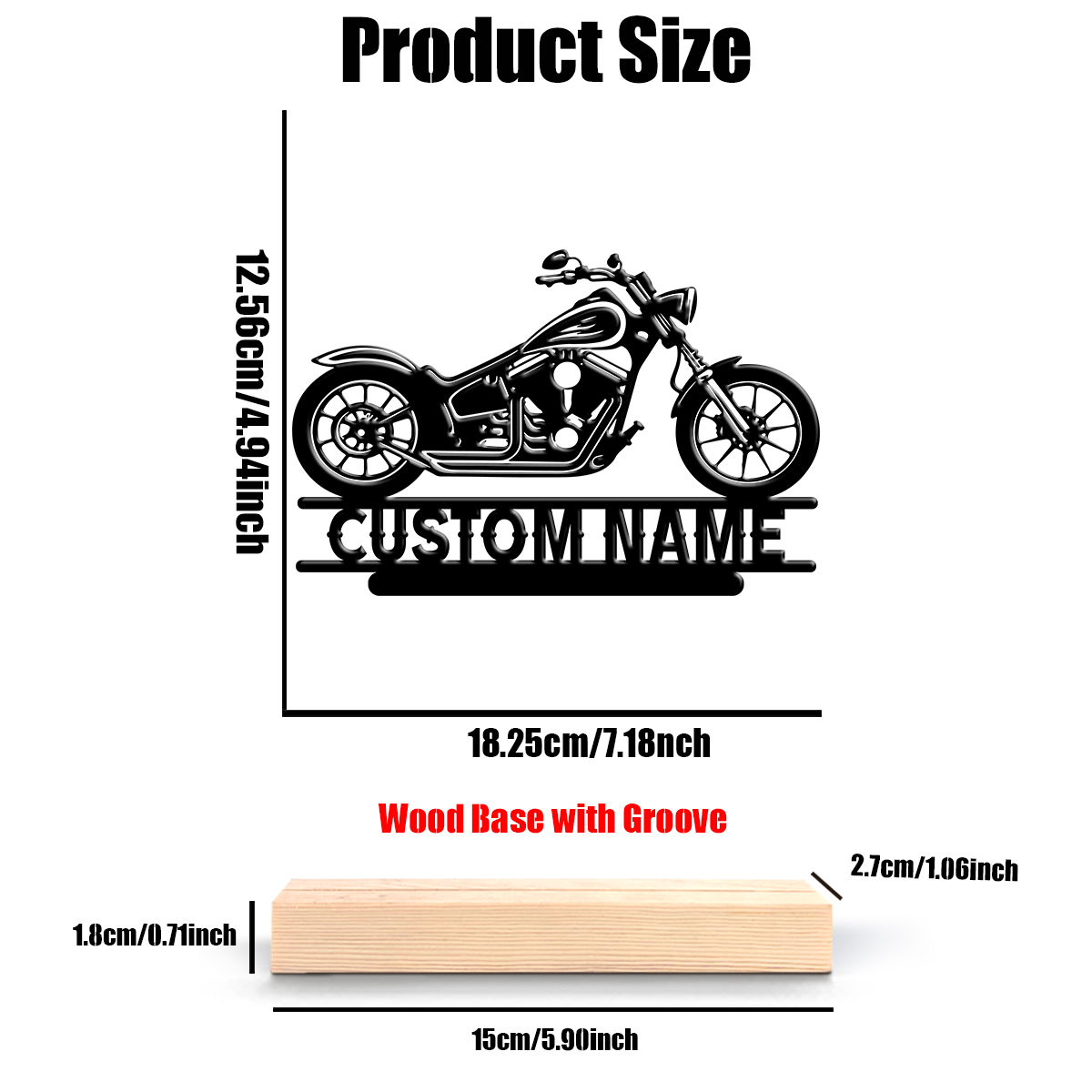 1Pc Csutom Name Road Motorbike - Home Decor Inspo avis et prix