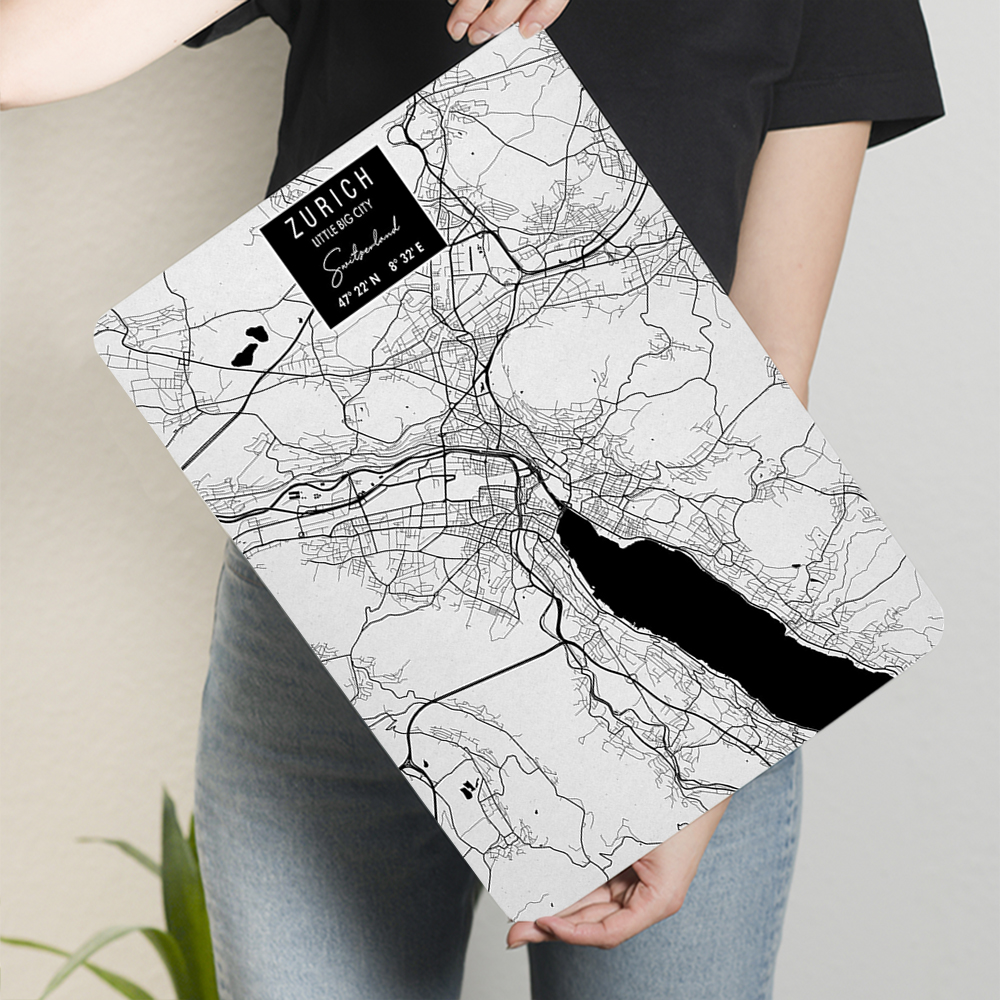 Zurich City Map Metal Wall Art - Home Decor Zurich avis et prix