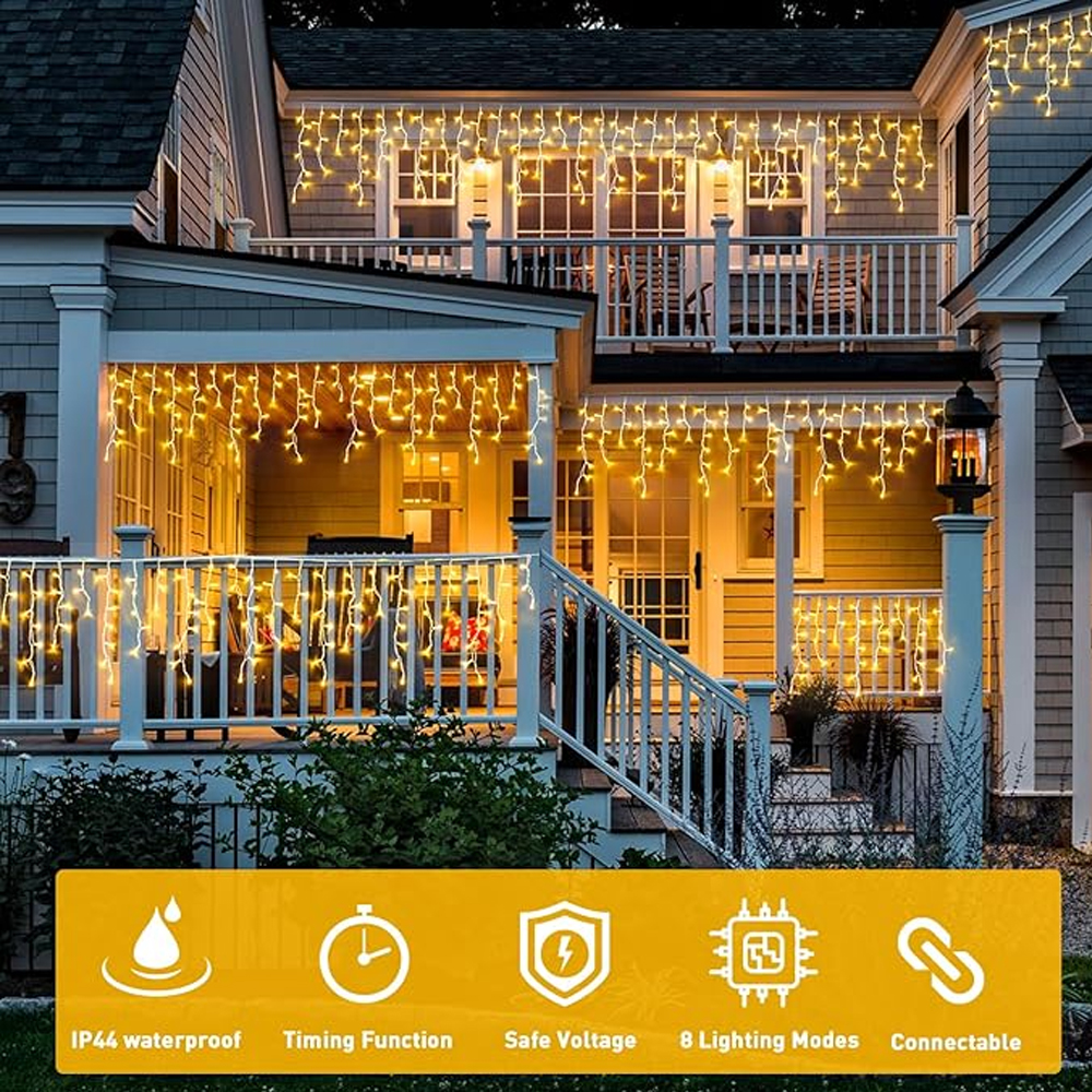 20M 480LED Icicle Curtain Stri - String Curtain Light avis et prix