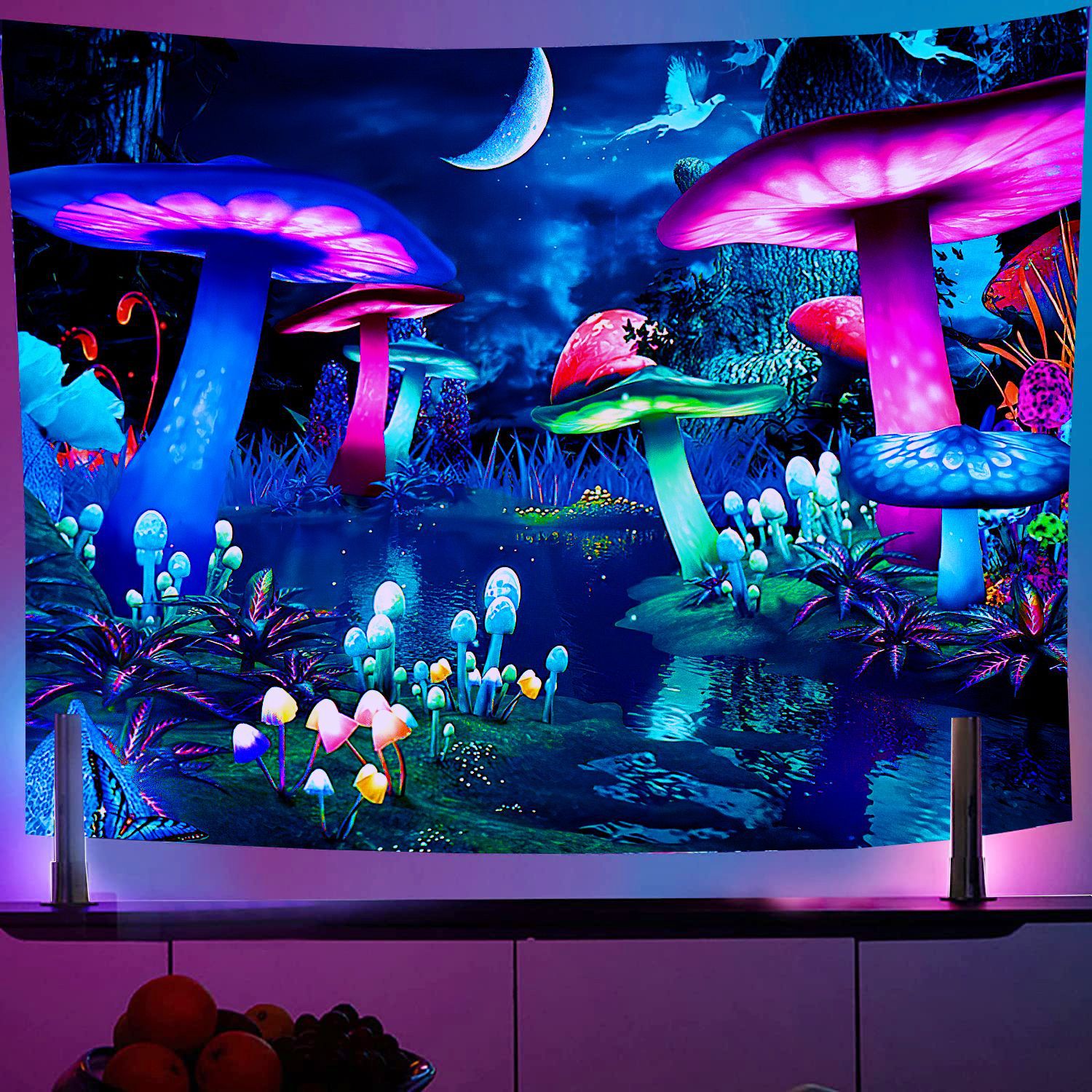 Psychedelic UV Reactive Fluore - Home Decor Under 100 avis et prix