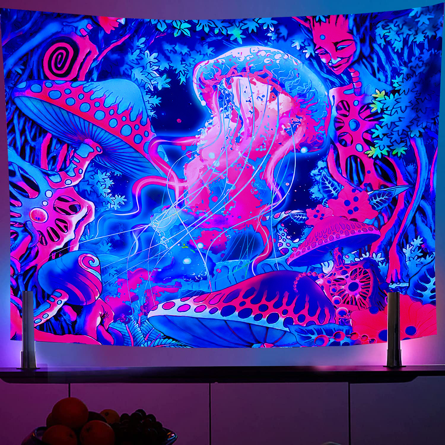 Psychedelic UV Reactive Fluore - Home Decor Under 100 avis et prix