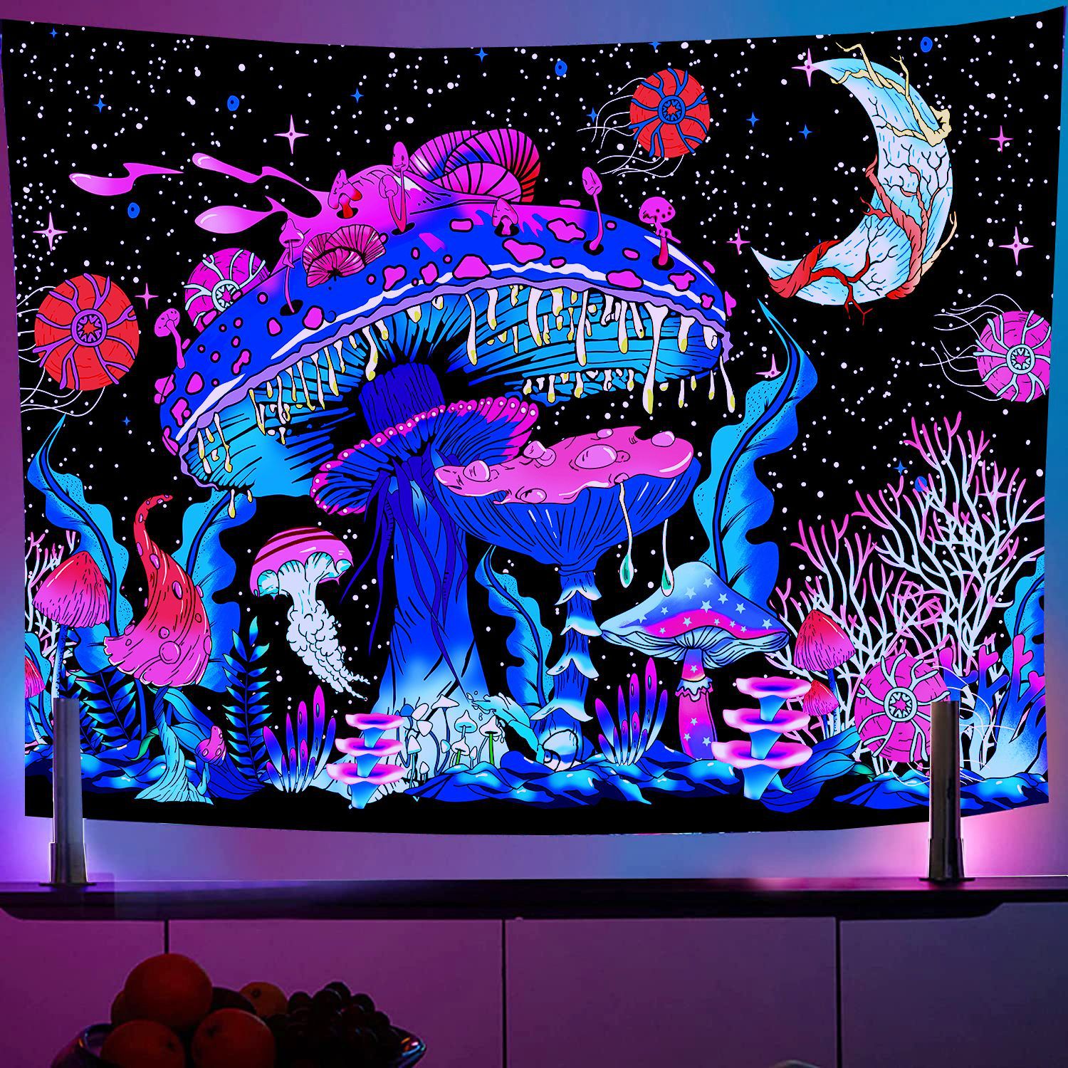 Psychedelic UV Reactive Fluore - Home Decor Under 100 avis et prix