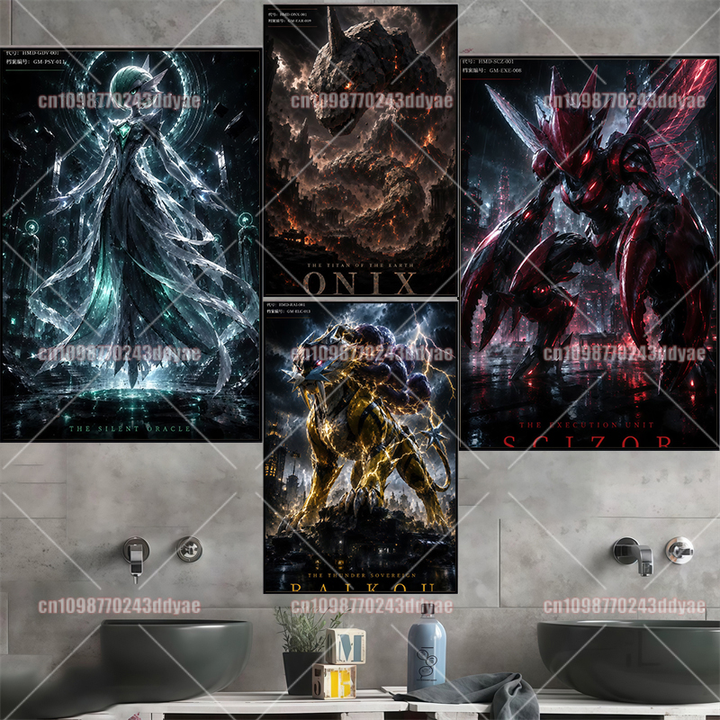 Anime Pokemon Canvas Painting  - Home Decor Aesthetic avis et prix