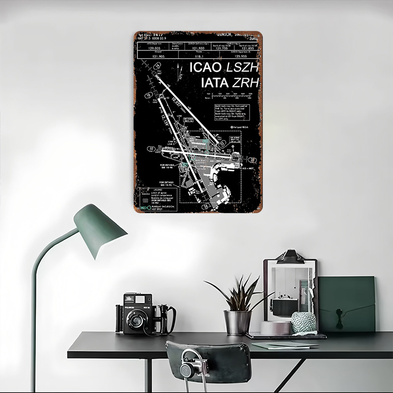 Zurich Kloten Airport ZRH Tin  - Home Decor Zurich avis et prix