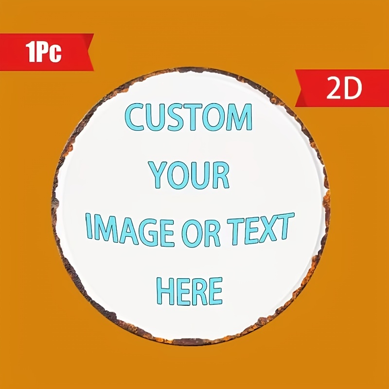 Custom Round Metal Tin Sign, P - Home Decor Free Images avis et prix