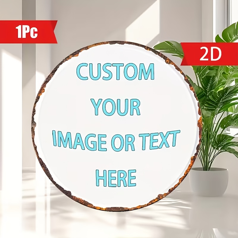 Custom Round Metal Tin Sign, P - Home Decor Free Images avis et prix
