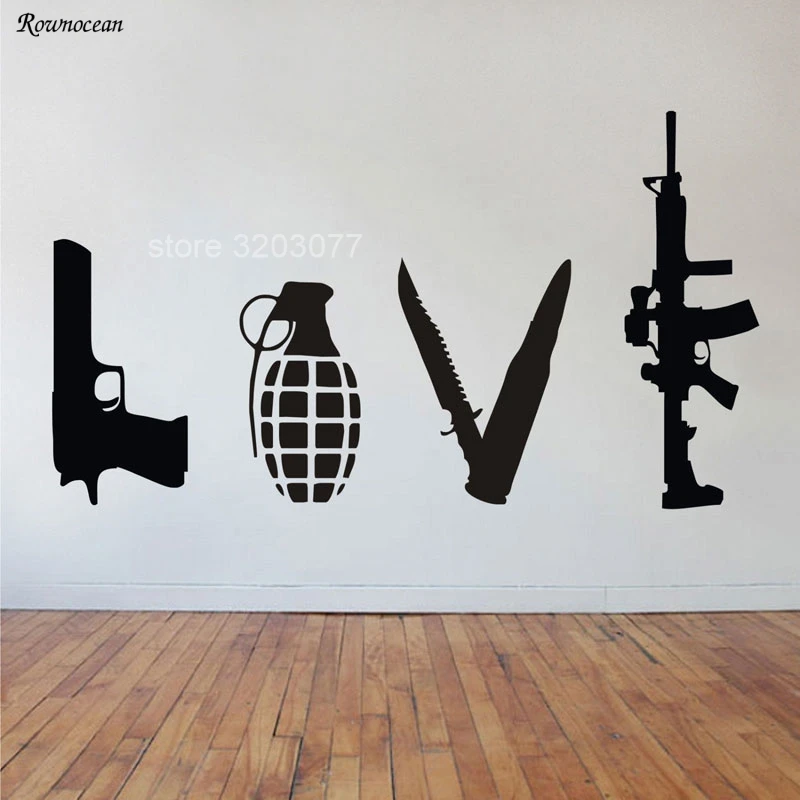 Banksy Wall Art Sticker Love W - Home Decor Vinyl Flooring avis et prix